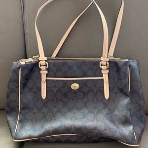 New Coach Peyton Signature Double Zip Carryall